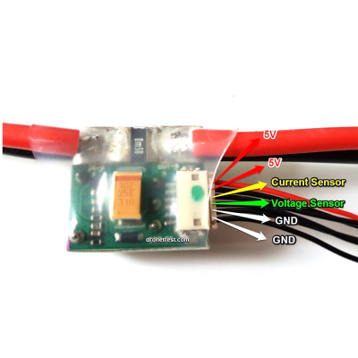An APM/Pixhawk Power Module V6.0 Output BEC 3A XT60 Plug 28V 90A