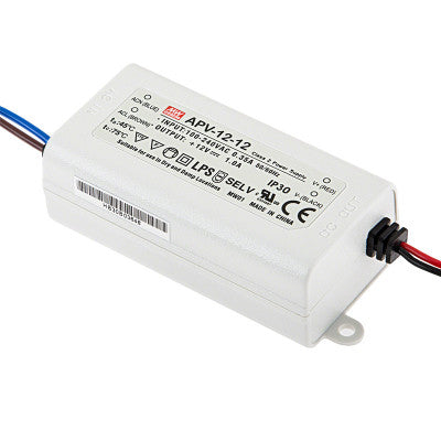 An APV-12-12 Mean Well SMPS - 12V 1A 12W LED Power Supply