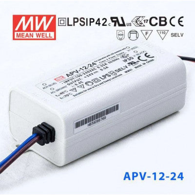 An APV-12-24 Mean Well SMPS - 24V 0.5A 12W LED Power Supply
