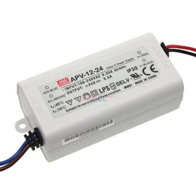 An APV-12-24 Mean Well SMPS - 24V 0.5A 12W LED Power Supply