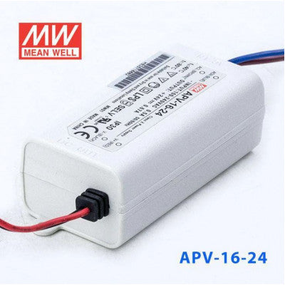 An APV-16-24 Mean Well SMPS - 24V 0.67A 16.08W LED Power Supply