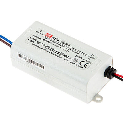 An APV-16-24 Mean Well SMPS - 24V 0.67A 16.08W LED Power Supply