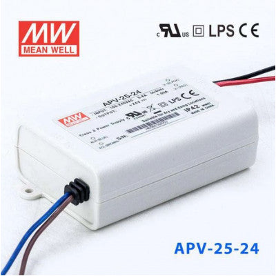 An APV-25-24 Mean Well SMPS 24V 1.05A 25.2W LED Power Supply