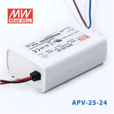 An APV-25-24 Mean Well SMPS 24V 1.05A 25.2W LED Power Supply