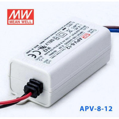 An APV-8-12 Mean Well SMPS - 12V 0.67A 8.04W LED Power Supply