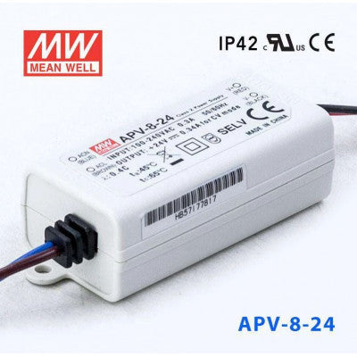An APV-8-24 Mean Well SMPS - 24V 0.34A 8.16W LED Power Supply