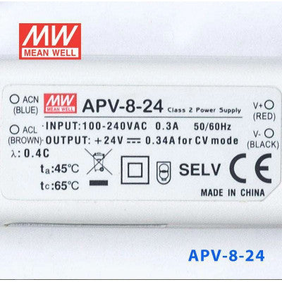 An APV-8-24 Mean Well SMPS - 24V 0.34A 8.16W LED Power Supply