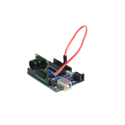 An Arducam 2 MP Mini Module Camera Shield with OV2640 Lens for Arduino
