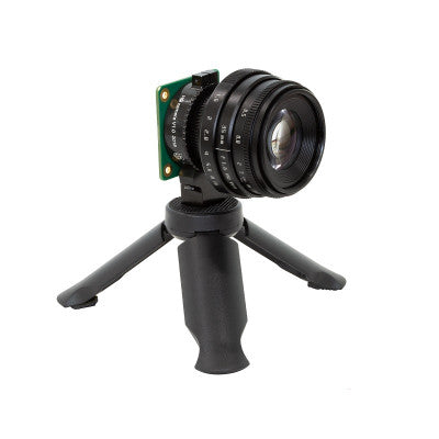 An Arducam 35mm F1.6 Mirrorless C-Mount Lens for Raspberry Pi HQ Camera with C-CS Adapter