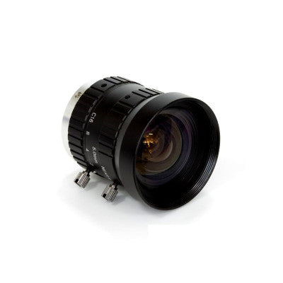 An Arducam 5mm Focal C-Mount Lens for Raspberry Pi High Quality Camera with Manual Focus and Adjustable Aperture