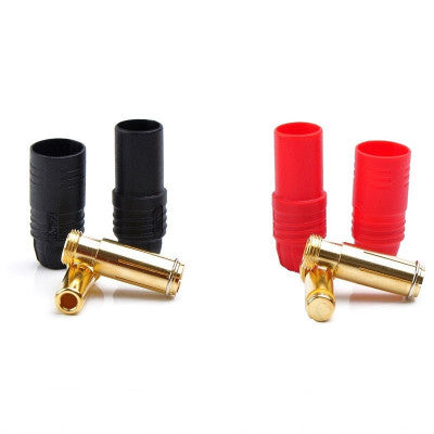 An AS150 Anti Spark Self Insulating Gold Plated Bullet Connector - 1 Pair