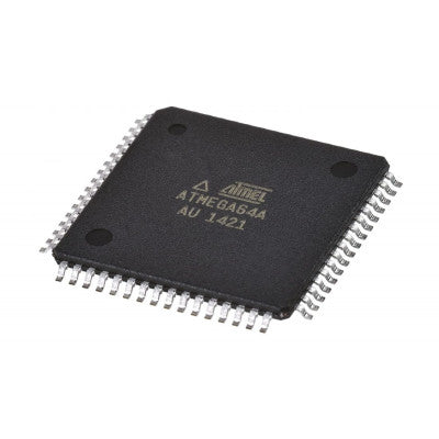An ATMEGA64A - AU Microcontroller - (SMD TQFP Package) - 8-Bit 64 Pin 64KB Flash Microcontroller