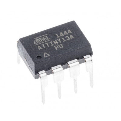 An ATtiny13A Microcontroller - 8-bit DIP-8 AVR Microcontroller