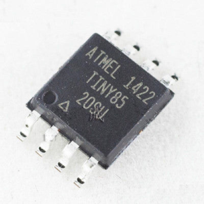 An ATtiny85 Microcontroller - SMD Package - 8 Bit AVR Microcontroller