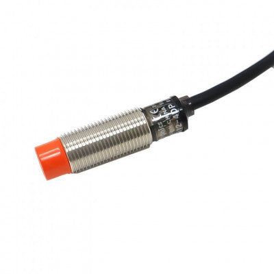 An Autonics PR12-4DP DC 10-30V 4mm M12 Inductive Proximity Sensor PNP-NO (Unshielded)