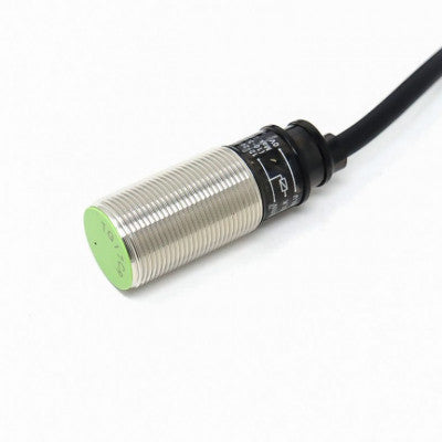 An Autonics PR18-5DN DC 10-30V 5mm M18 Inductive Proximity Sensor NPN-NO (Unshielded)