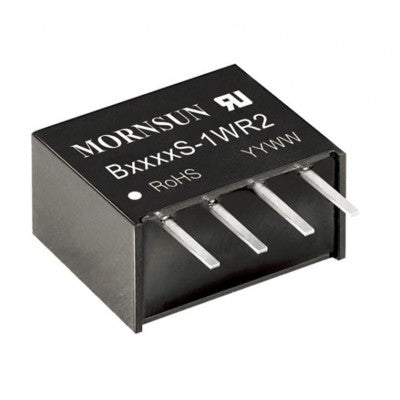 An B0312S-1WR2 Mornsun 3.3V to 12V DC-DC Converter 1W Power Supply Module - Compact SIP/DIP Package