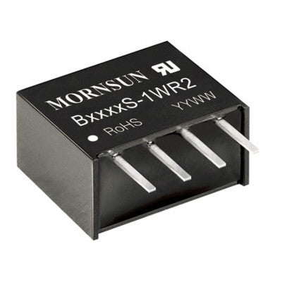 An B1505S-1WR2 Mornsun 15V to 5V DC-DC Converter 1W Power Supply Module - Compact SIP/DIP Package