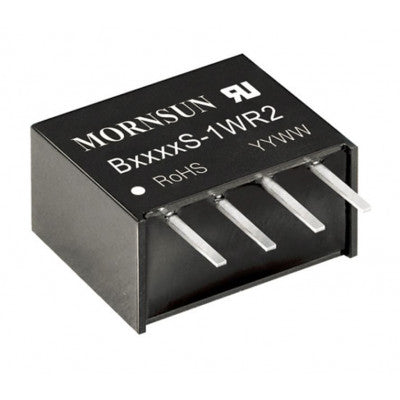 An B2415S-1WR2 Mornsun 24V to 15V DC-DC Converter 1W Power Supply Module - Compact SIP/DIP Package