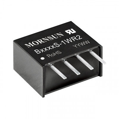 An B2424S-1WR2 Mornsun 24V to 24V DC-DC Converter 1W Power Supply Module - Compact SIP Package