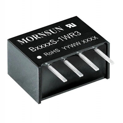 An B2424S-1WR3 Mornsun 24V to 24V DC-DC Converter 1W Power Supply Module - Compact SIP Package