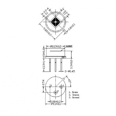 An B2X2 4 Elements Infrared Motion Analog PIR sensor for Lighting