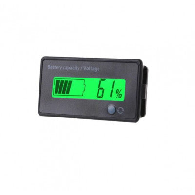 An 12V-84V Battery Power Display Meter Lithium Battery Lead-acid Battery Power Display GY-6GS Green 12V Lead-Acid