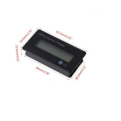 An 12V-84V Battery Power Display Meter Lithium Battery Lead-acid Battery Power Display GY-6GS Green 12V Lead-Acid