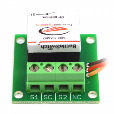 An BattleSwitch radio controlled 10A relay (Dimension Engineering)