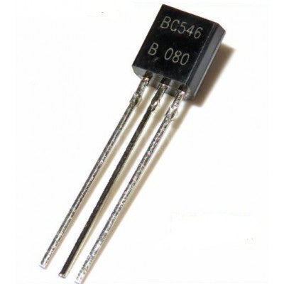 An BC546 NPN General Purpose Transistor 65V 100mA TO-92 Package - 5 Pieces Pack
