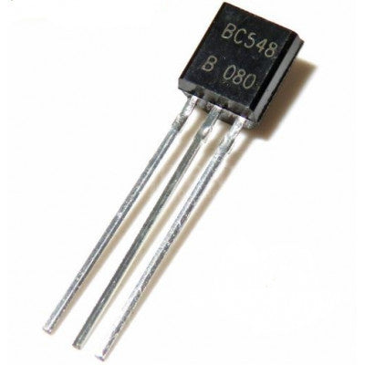 An BC548 NPN General Purpose Transistor 30V 100mA TO-92 Package - 5 Pieces Pack