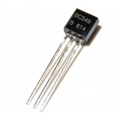 An BC549 NPN General Purpose Transistor 30V 100mA TO-92 Package - 5 Pieces Pack