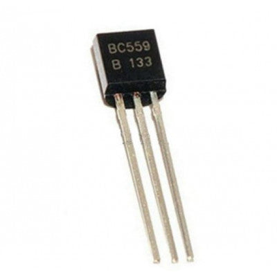 An BC559 PNP General Purpose Transistor 30V 100mA TO-92 Package - 5 Pieces Pack