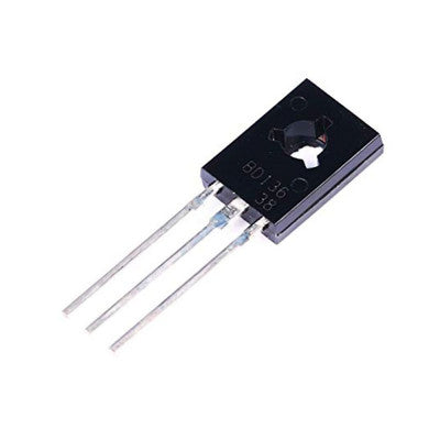 An BD136 PNP Bipolar Medium Power Transistor 45V 1.5A TO-126 Package