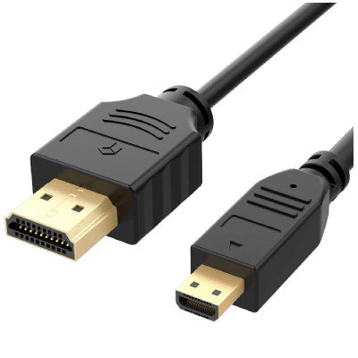 An Black 1.5M Micro HDMI to HDMI Copper Clad Steel Cable for Raspberry Pi 4B