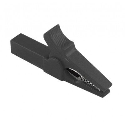 An Black 55mm Copper Insulated Crocodile Clip Opening 10mm for Banana Plug 4mm