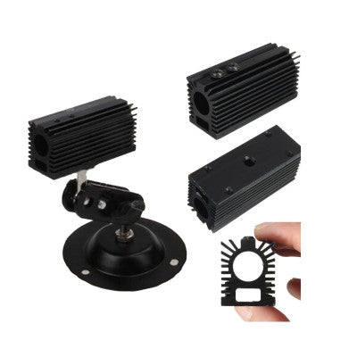 An Black Aluminium Heat Sink Holder for 12mm Laser Module