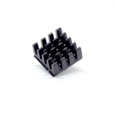 An Black Aluminum Heatsink for Raspberry Pi