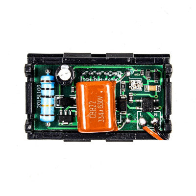 An Blue 1.42 cm (0.56 inch) AC220V Two Wire AC Voltmeter 70V ~ 500V