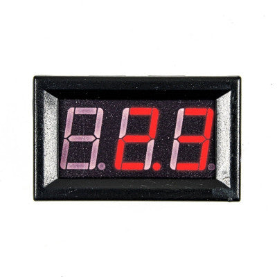 An Blue 1.42 cm (0.56 inch) AC220V Two Wire AC Voltmeter 70V ~ 500V