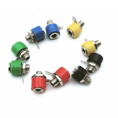 An Blue 4mm Banana Socket 312 Panel Socket