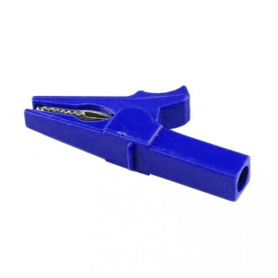 An Blue 55mm Copper Insulated Crocodile Clip Opening 10mm for Banana Plug 4mm