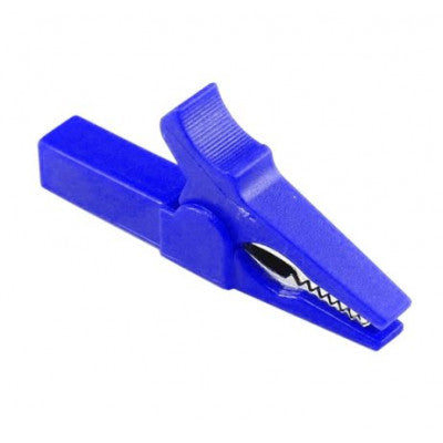 An Blue 55mm Copper Insulated Crocodile Clip Opening 10mm for Banana Plug 4mm
