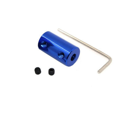 An Blue Aluminum Alloy Coupling 5x8MM for 3D Printers and CNC Machines