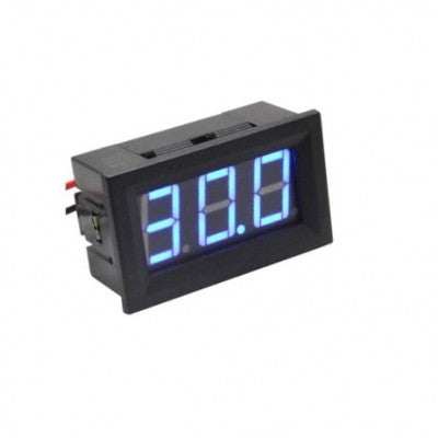 An Blue Two-Wire 0.56 Inch DC5V-120V DC Digital Display Voltmeter For Car Bicycle Motorcycle