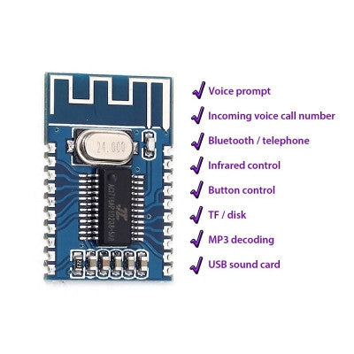 An Bluetooth Audio-ontvanger Module Audio Formaten MP3 WMA WAV FLAC Decoderen Board Lossless Bluetooth 4.2 Muziek Module Board