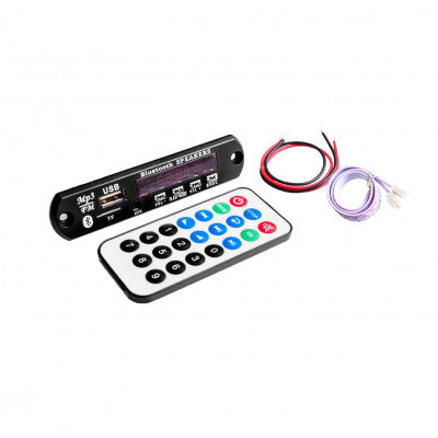 An Bluetooth MP3 Decoding Board Module with inbuilt SD Card Slot - USB - FM - and Remote Control