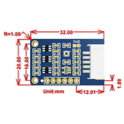 An Waveshare BMP388 24-Bit High Precision Barometric Pressure Sensor, Accurate Altitude Tracing - I2C Interface
