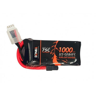 An Bonka 11.1V 1000mAh 75C 3S GR Ultra Light U2 Series Lipo Battery