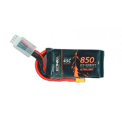 An Bonka 11.1V 850mAh 45C 3S Ultra Light U2 Series Lipo Battery